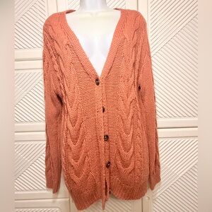 Cozy Cable Knit Cardigan Sweater